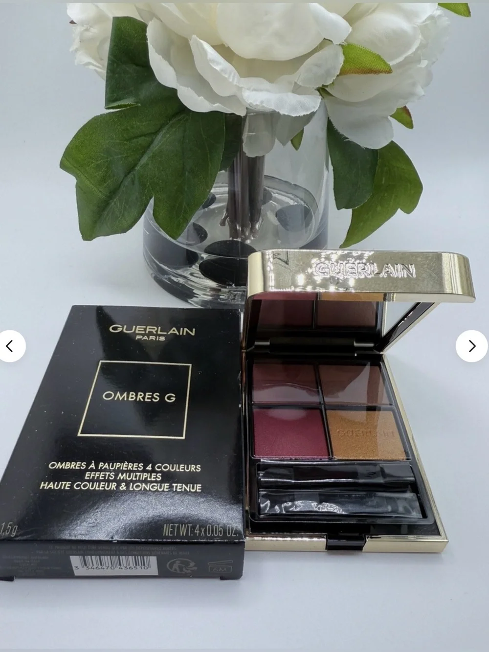 NIB GUERLAIN Ombres G Quad Eyeshadow Palette in 214 Exotic Orchid